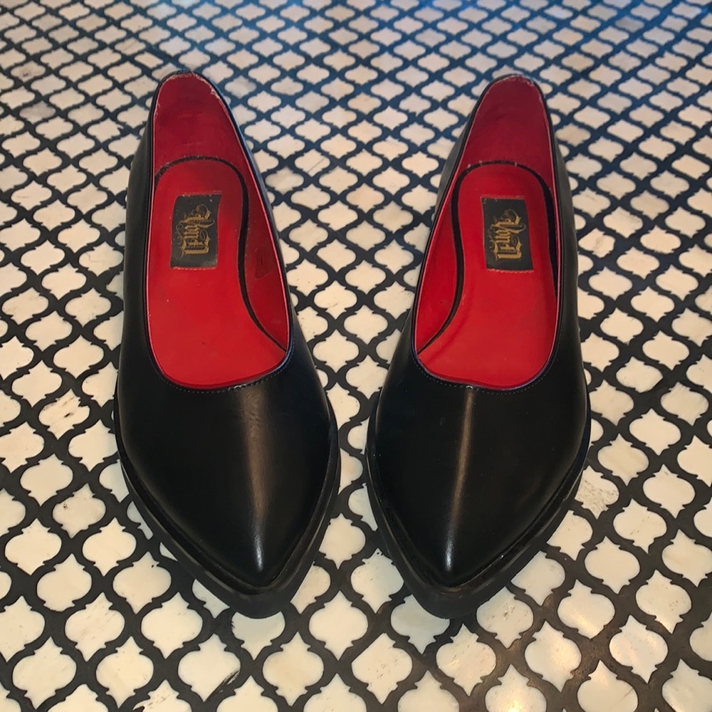 Kat Von D Black Roxy Flats Vegan Leather